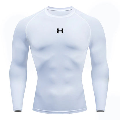 Men Running Compression T-shirt Long sleeves