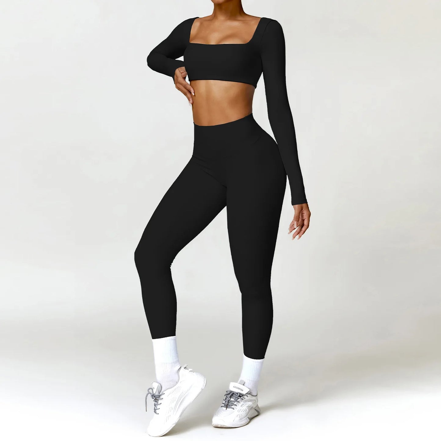 2PCS Yoga Suit Sports Set Women Quick-Drying Gym Set Women Tracksuit