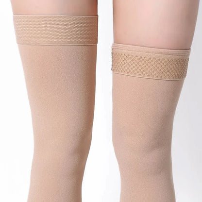 1 Pair Thigh High 20-32 MmHg Compression Stocking Toeless for Women and Men