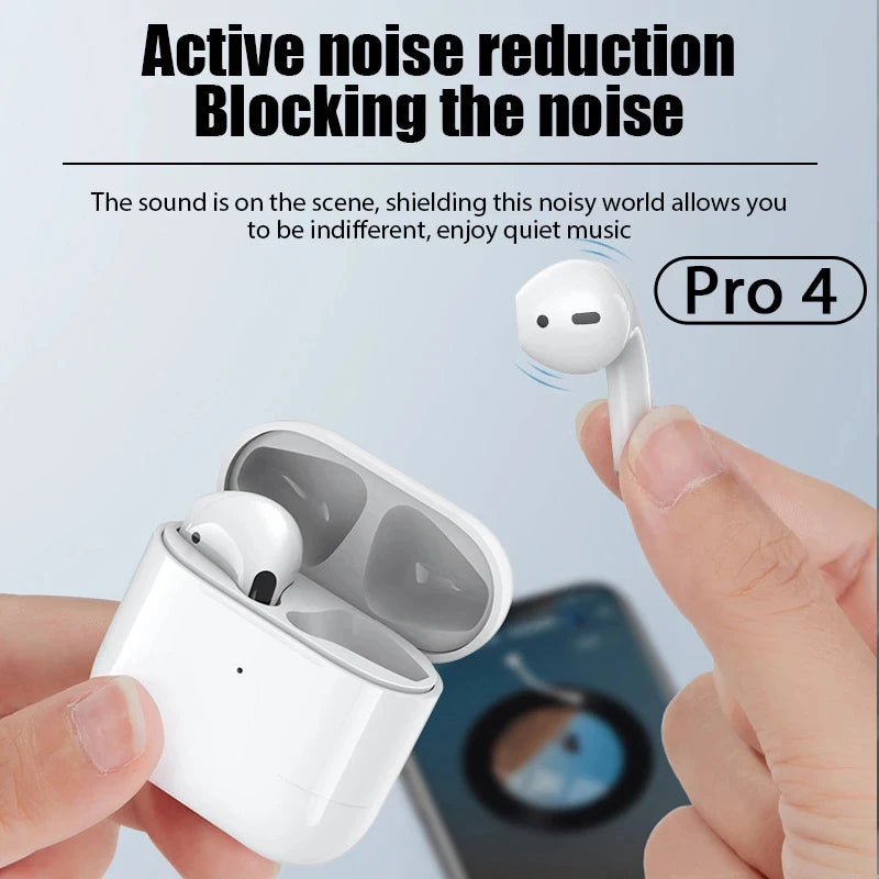 Pro4 True Wireless Earphones Dual Ear In Ear Headphones