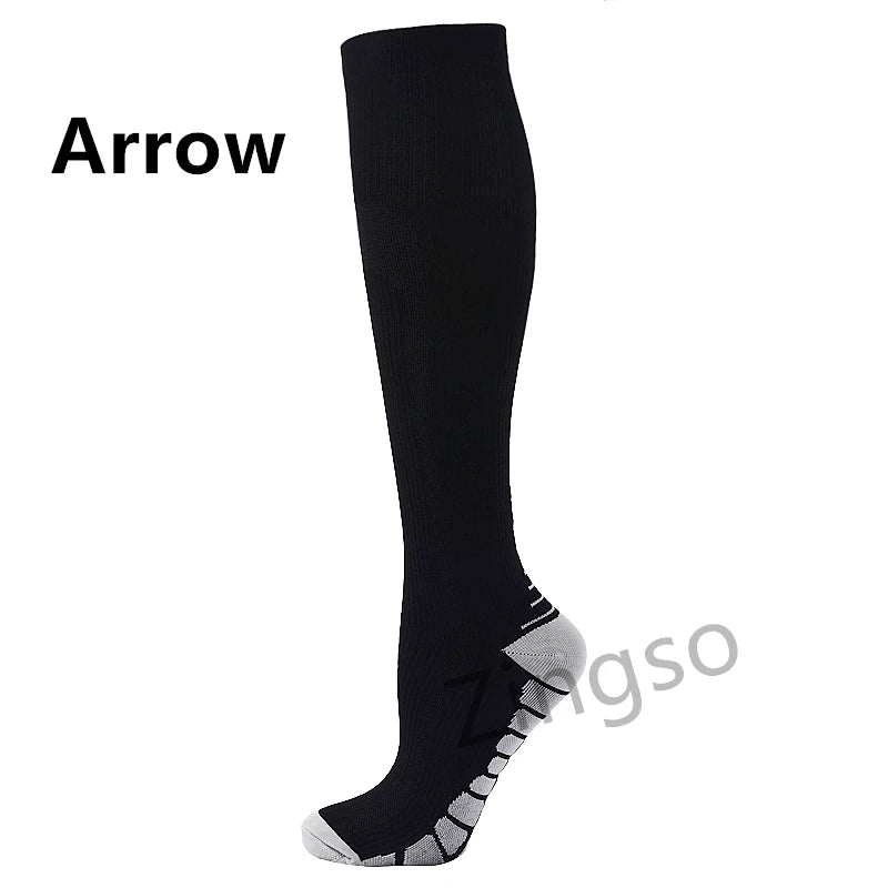 Running Compression Socks Stockings 20-30 mmhg Men Women Sports Socks