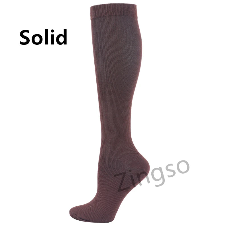 Running Compression Socks Stockings 20-30 mmhg Men Women Sports Socks