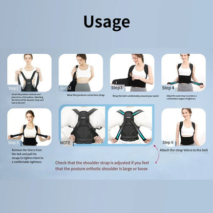 Back Support Brace Posture Corrector for Women and Men Back Straightener Posture Corrector