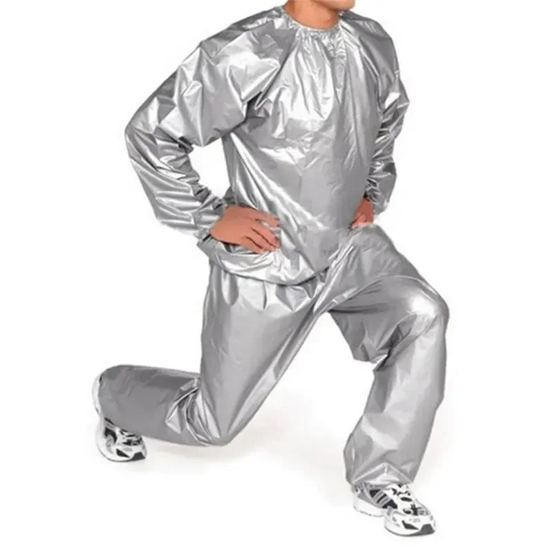 PVC Men Woman Sauna Suit Exercise Weight Loss