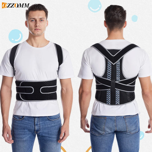 Lumbar Brace Spine Support Belt Adjustable Corset Correction