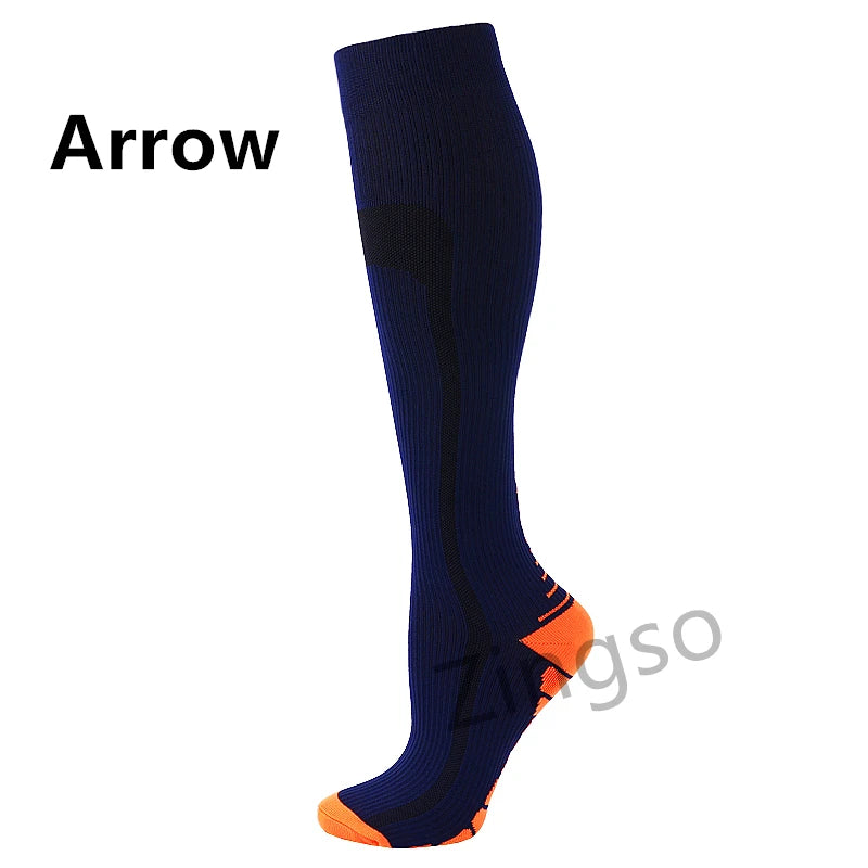 Running Compression Socks Stockings 20-30 mmhg Men Women Sports Socks