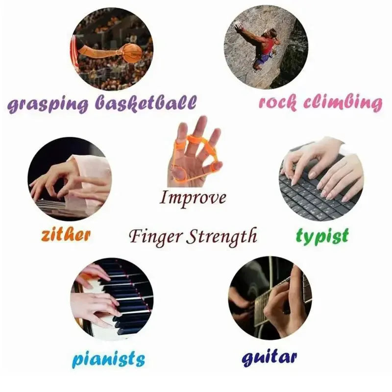 1Pcs 5 Pinch Carpal Expanders Exerciser Wrist Stretcher Finger Gripper Expander Strength Trainer Exercise Silicone Hand