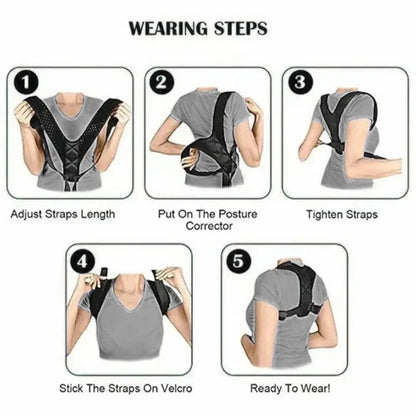 Back Posture Correction Belt Hunchback Prevention Correction of Sitting Posture Unisex