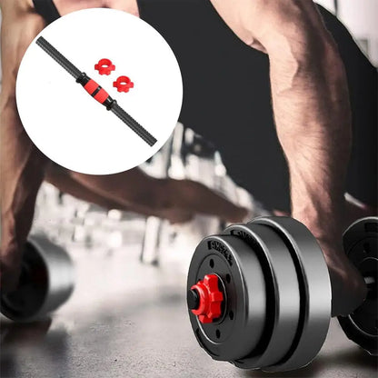 Threaded Dumbbell Handle Bar Extension Bar Set Adjustable Dumbbell