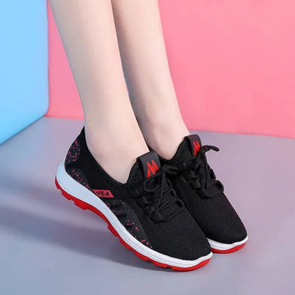 Sneakers Summer Light Breathable Mesh Sports Shoes Ladies Outdoor Wear-resistant Jogging Trainers