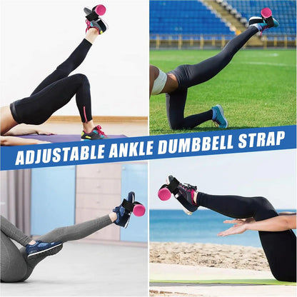 1/2pcs Tibialis Trainer Dumbbell Foot Strap Adjustable Ankle Weights