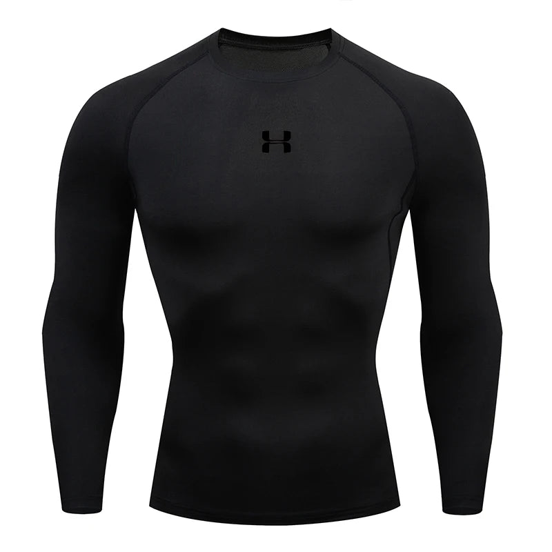 Men Running Compression T-shirt Long sleeves