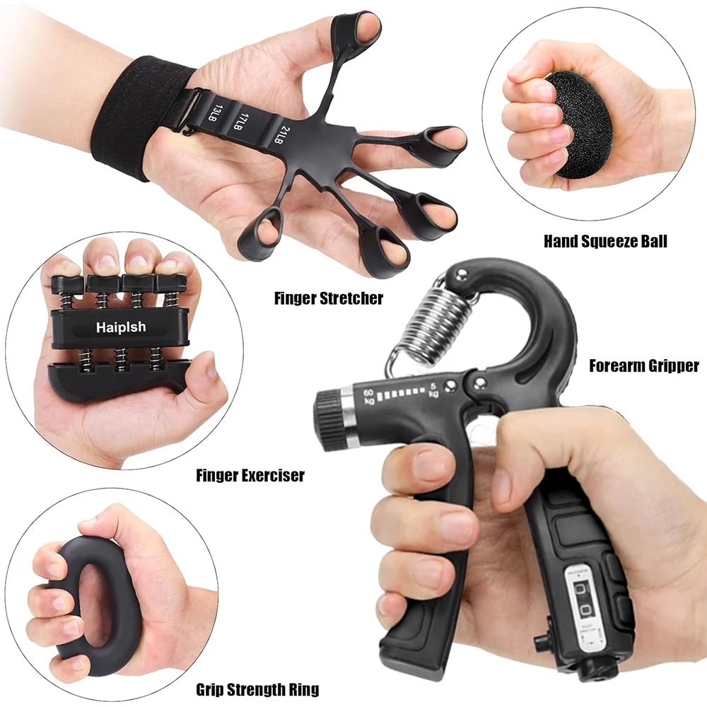 5-60Kg Adjustable Heavy Hand Gripper and Hand Exerciser Grip Wrist Training Finger