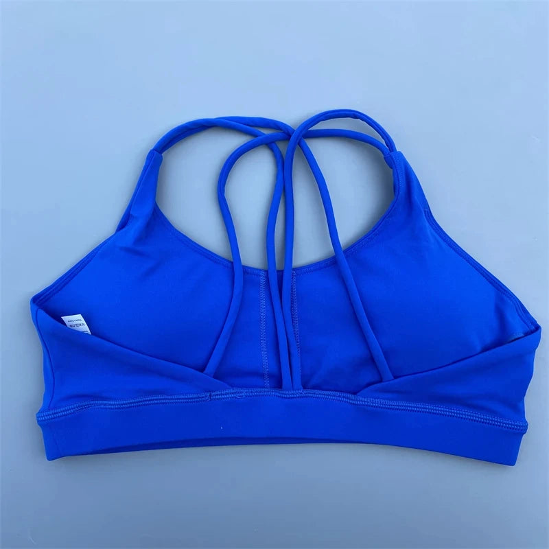 Solid Color soft high strength Women Fitness Bra