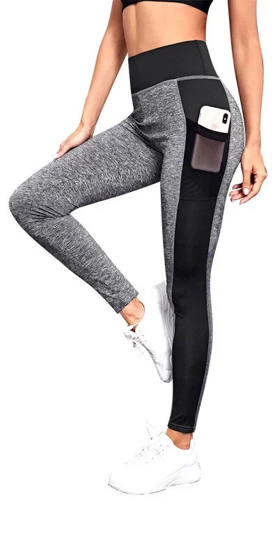 Sportswear Woman Gym Leggings Pocketed Yoga Pants Fitness Running Pants Stretchy Sportswear Plus Size Sports Gym Pants for Women