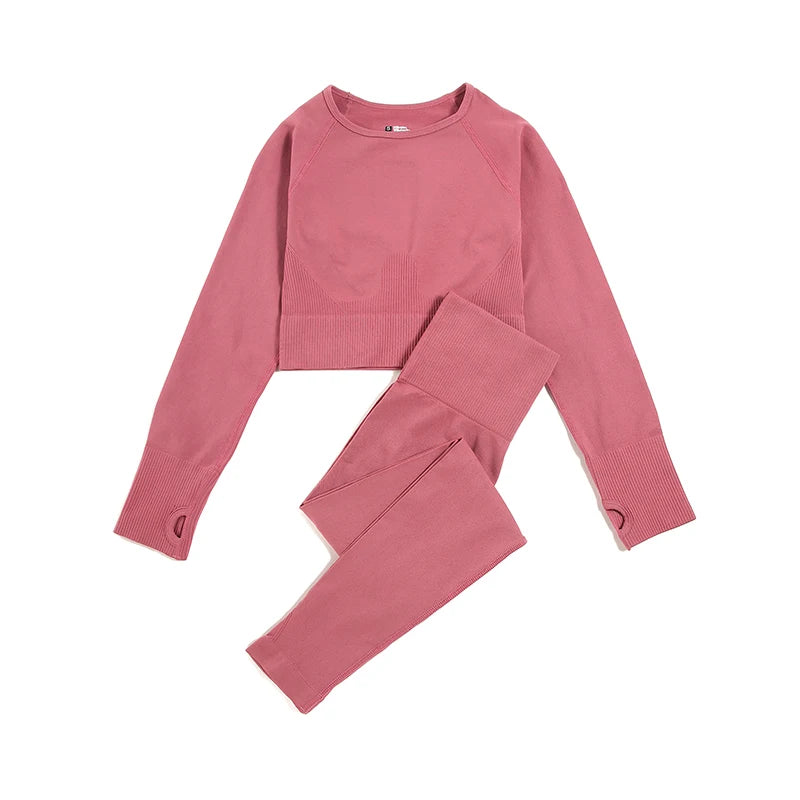 WAREBALL 2/3/4pcs Seamless Yoga Set Gym Clothes Sportswear Yoga Suits For Women