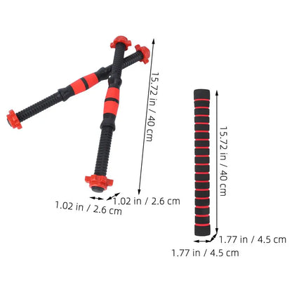 40cm Solid Steel Dumbbell Rod  Weight Lifting Connector Barbell