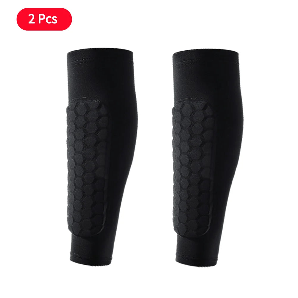 1/2Pcs Sports Soccer Shin Guard Pad For Kids Sleeve Sock Leg Support Football Compression Calf Sleeve Shinguard For Adult Teens
