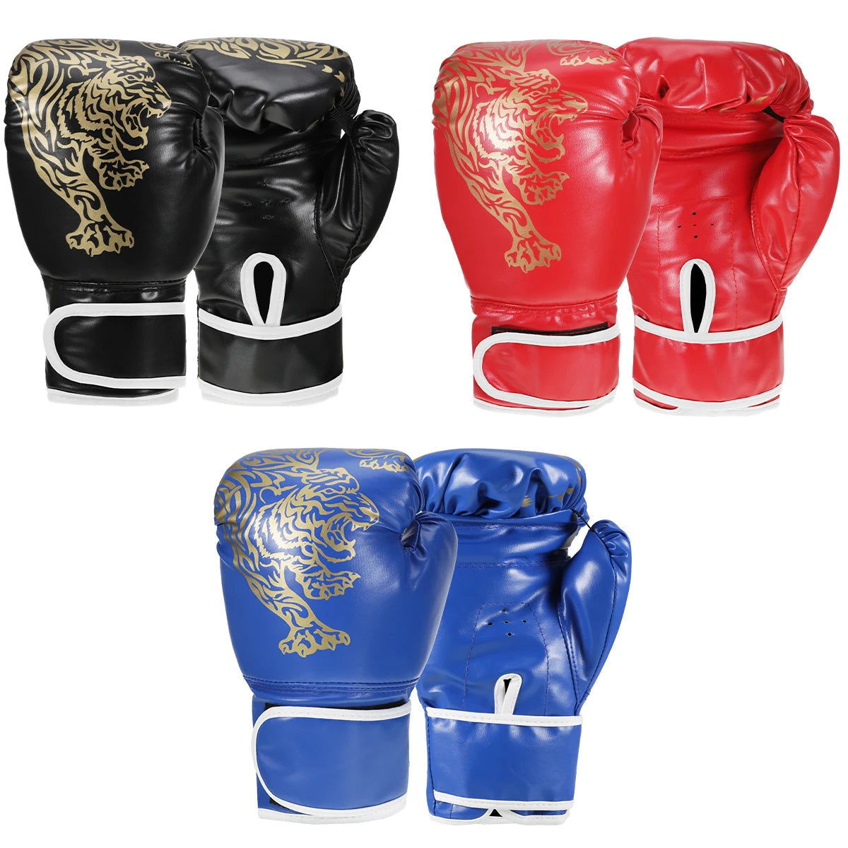 Adults Boxing Gloves Breathable PU Leather