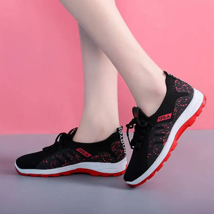 Sneakers Summer Light Breathable Mesh Sports Shoes Ladies Outdoor Wear-resistant Jogging Trainers