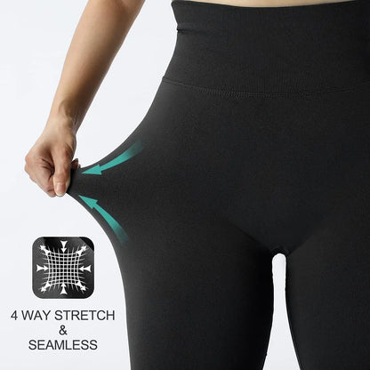 2023 Seamless Knitted Fitness GYM Pants Women's High Waist