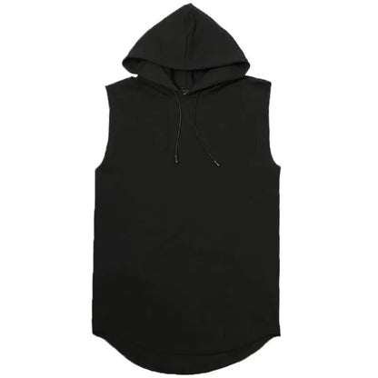 Solid Color 2023 Men's Tank Tops Vest Sleeveless Tees For Male Hooded Man Vests Tops Hip Hop Men Tank Top T shirt